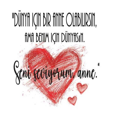Motiv " Mum Türkisch " ArtNr.: STR